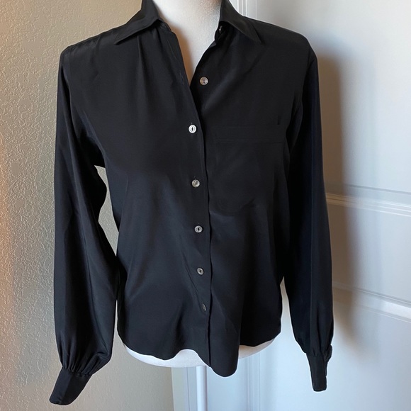 Yves Saint Laurent Tops - Saint Laurent Vintage Silk Button Down Blouse
